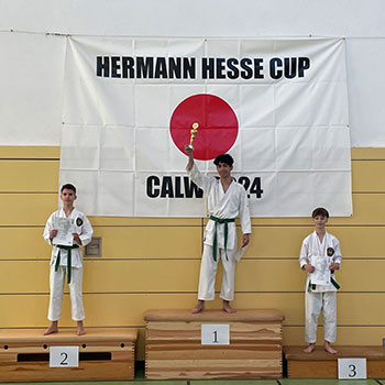 Bild einer Siegerehrung beim Herrmann Hesse Cup 2024 in Calw